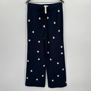 Madewell Juniper Berry Dot Sweater Pants sz S Small